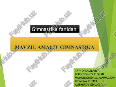 amaliy gimnastika — PPT
