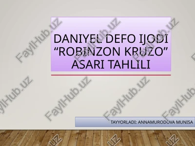 robinzon kruzo — PPTX