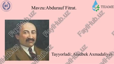 abdurauf fitrat — PPTX