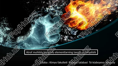 kimyoviy elementlar tasnifi — PPTX