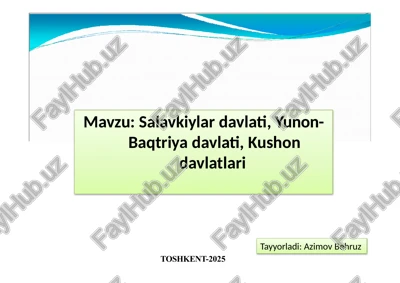 toshkent-2025 — PPTX