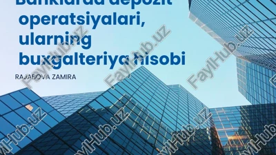 depozit operatsiyalari — PPTX