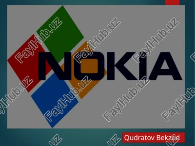 nokia kompaniyasi — PPTX
