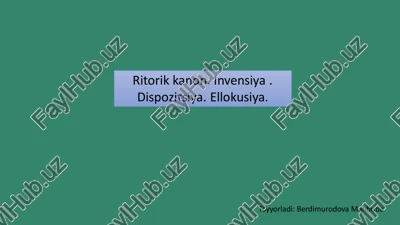 ritorik kanonlari — PDF