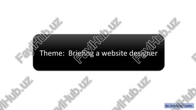 how to brief a website designer — PPTX