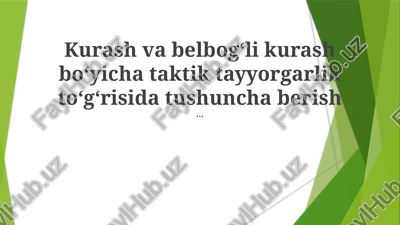 taktik tayyorgarlik — PPTX