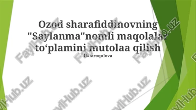 saylanma — PPTX