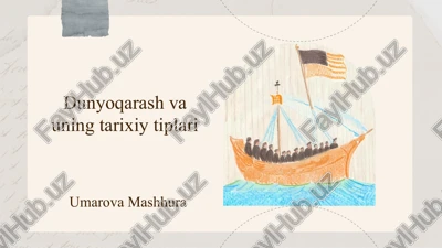 dunyoqarash turlari va ularning tarixi — PPTX
