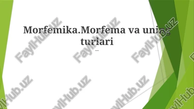 morfemika — PPTX