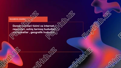 domen nomlari tizimi va internet resurslari — PPTX