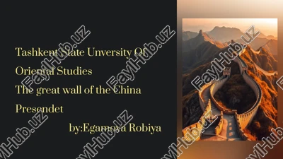 the great wall of china — PPTX