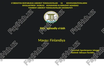 finlandiya — PPTX