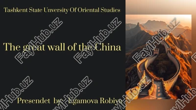 the great wall of china — PPTX