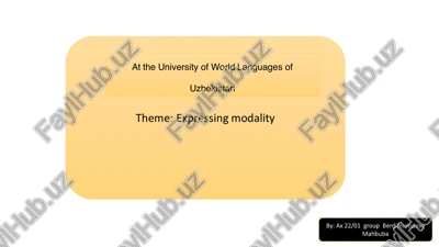 expressing modality in english — PDF