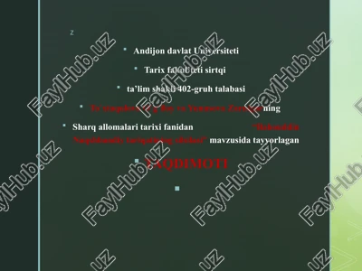 "bahouddin naqshbandiy tariqatiningsilsilasi" — PPTX