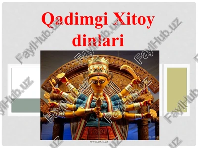 qadimgi xitoydinlari — PPTX