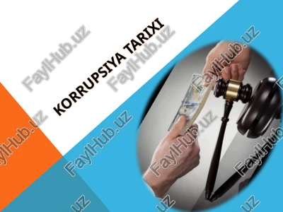 korrupsiya tarixi — PPTX