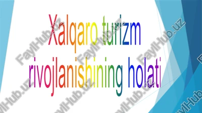 xalqaro turizm — PPTX