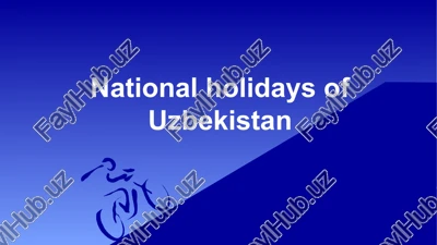national holidays of uzbekistan — PPTX