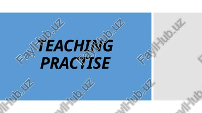 teaching practise — PPTX