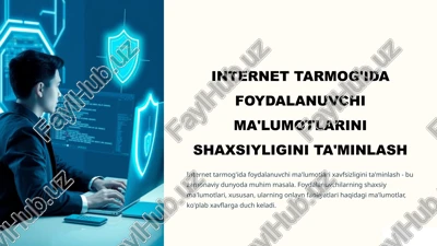 shaxsiy ma'lumotlarni himoya qilish — PPTX