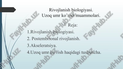 rivojlanishbiologiyasi — PPTX