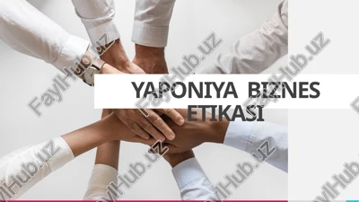yaponiya biznes etikasi — PPTX