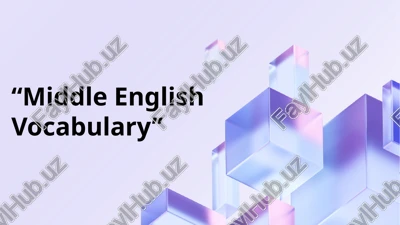 middle english vocabulary — PPTX