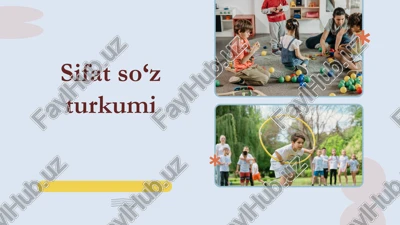 sifat so‘z turkumi — PPTX