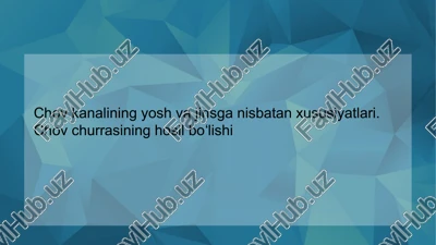 chov churrasi hosil bo'lishi — PPTX