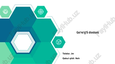 go'ro'g'li dostoni — PPTX