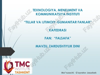 zardushtiylik dini — PDF