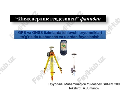 injenerlik geodeziyasi — PPTX