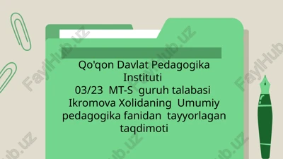 pedagogika fanining ilmiy tadqiqot metodlari — PPTX