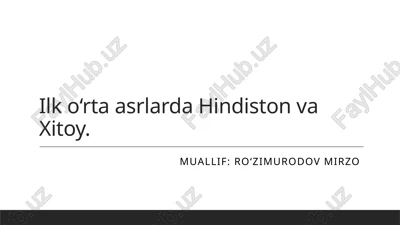 ilko‘rtaasrlardahindistonvaxitoy — PPTX