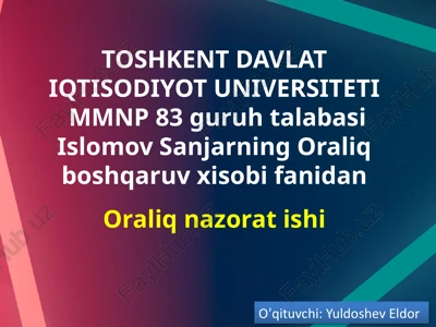 pr tadbirlarini asosiy turlari va ularni tahlili — PPTX