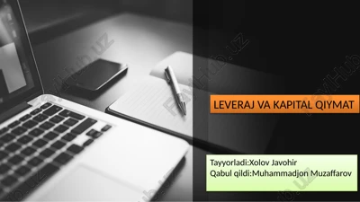 leveraj va kapital qiymat — PPTX