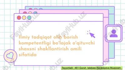 ilmiy tadqiqotga qiziqishni oshirish — PPTX