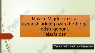 falsafada qonun tushunchasi — PPTX