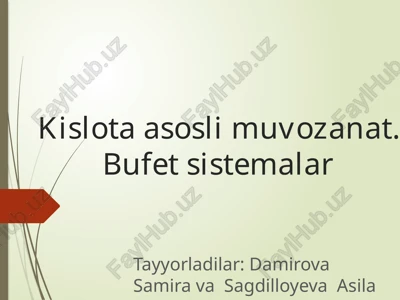kislota-asosli muvozanat — PPTX
