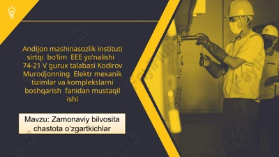 zamonaviy bilvosita chastota oʻzgartkichlar — PPTX