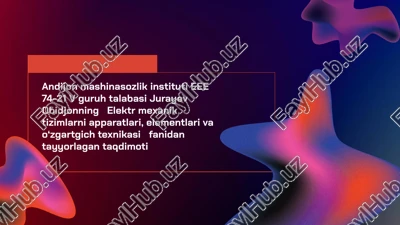 buyruq apparatlari — PPTX