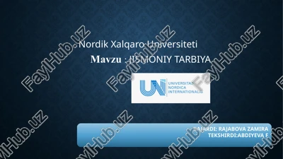 jismoniy tarbiya — PPTX