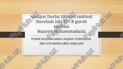yurak nuqsonlari ekg — PPTX
