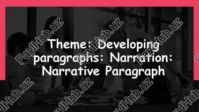 narration: narrative paragraph — PPTX