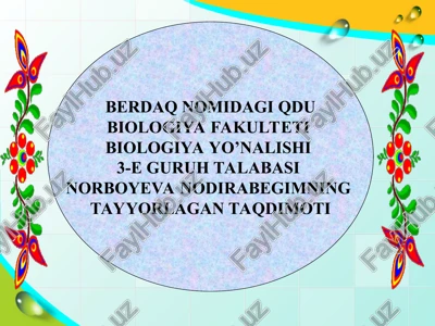 adir o’simliklari — PPT