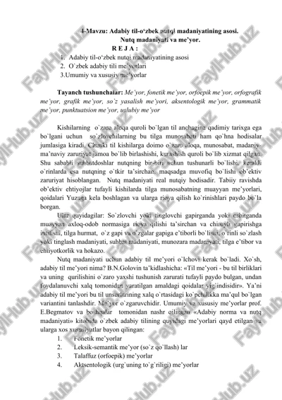 adabiy til-o‘zbek nutqi madaniyatining asosi — DOCX