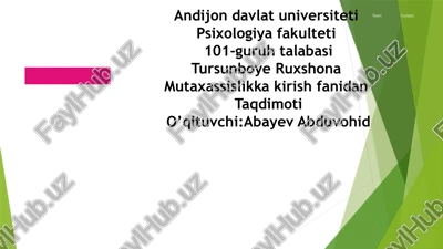 taqdimoti psixologiya — PPTX