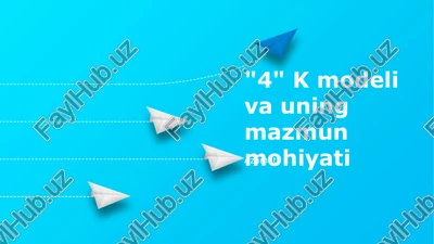 4k modeli va uning mazmun mohiyati — PPTX