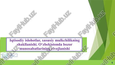 iqtisodiyislohotlar — PPTX